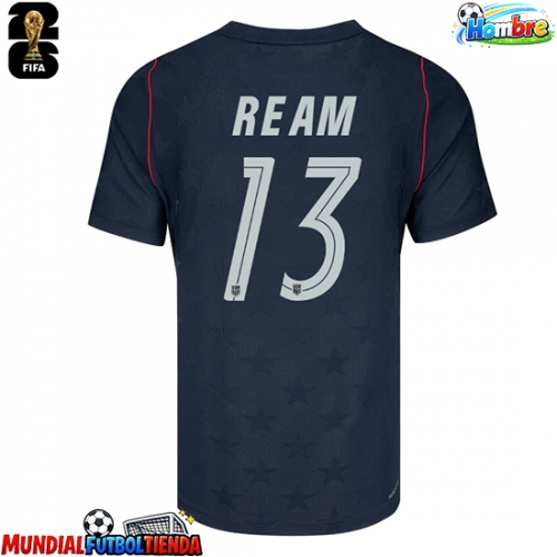 Camiseta Estados Unidos Tim Ream #13 Segunda Equipación Replica Mundial 2026 mangas cortas